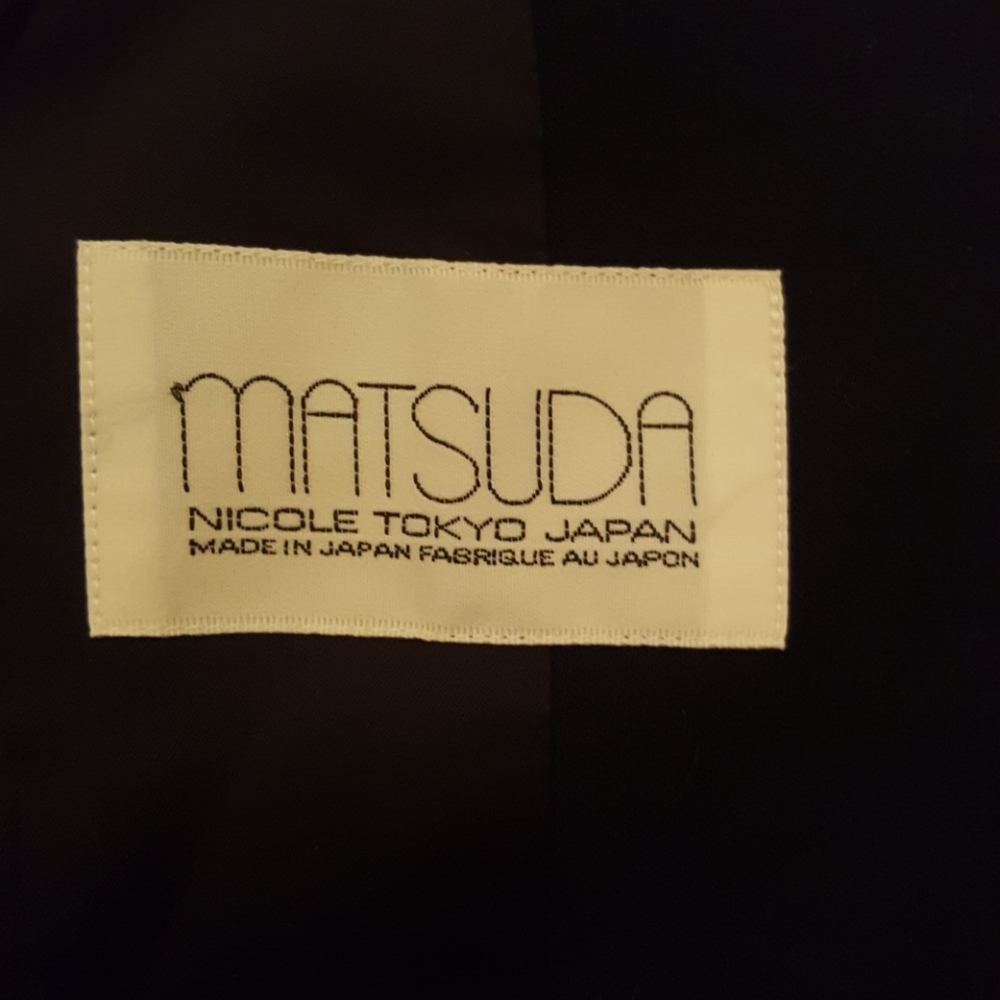 Matsuda (Nicole Tokyo Japan ) black oversized jacket - Picture 6 of 6